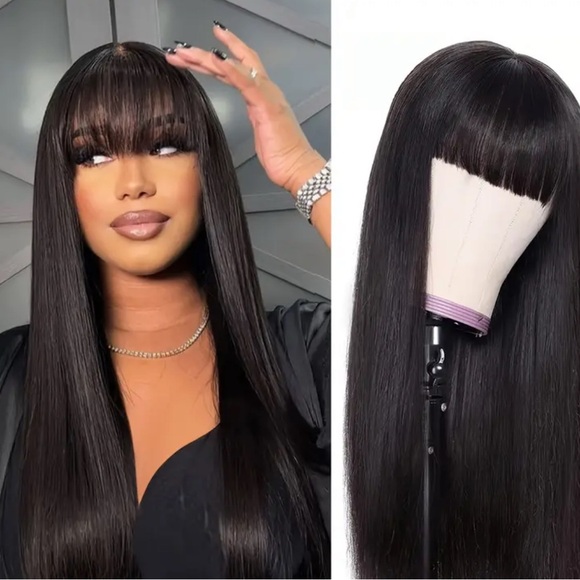 bobbi boss Other - Sleek Black Hair Wig with Bangs